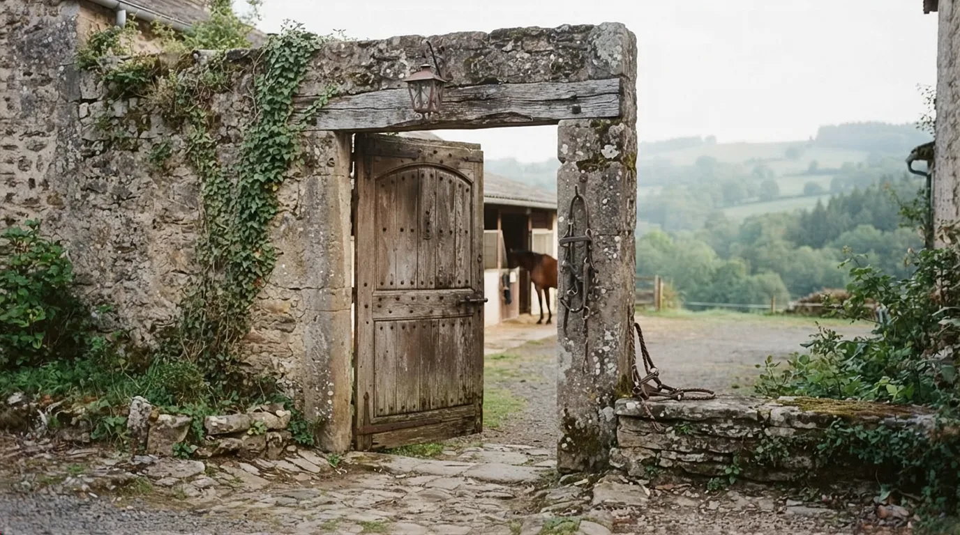 Entrée du les sabots du mas massou, centre équestre à Saint-Pardoux-le-Lac